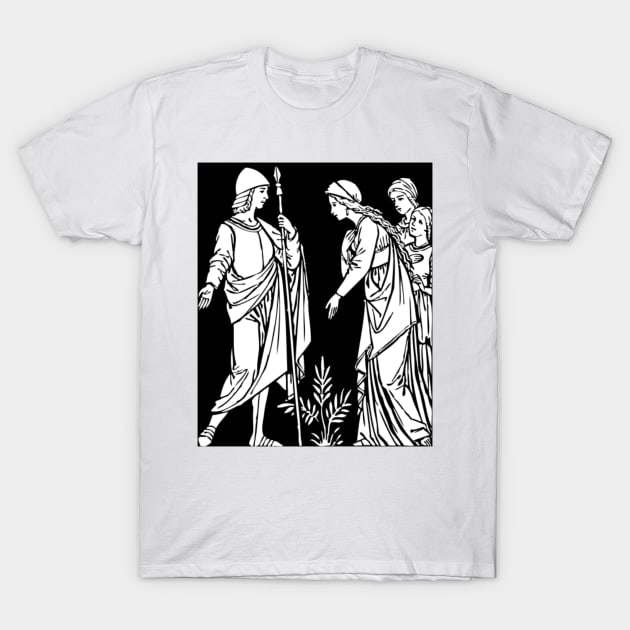 Soldier and Maidens T-Shirt by DeoGratias